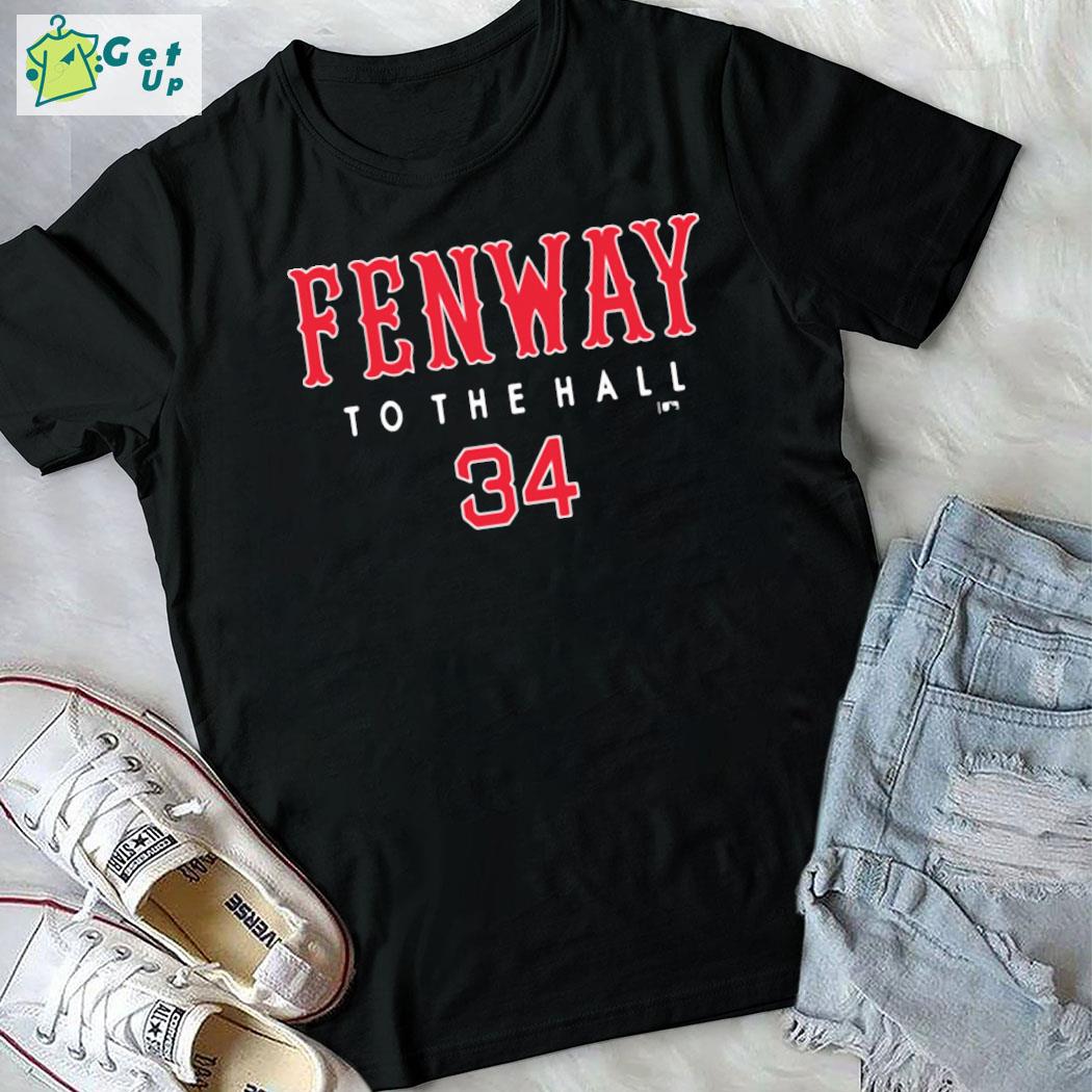 David Ortiz Hall Of Fame Number Fenway To The Hall 34 Shirt