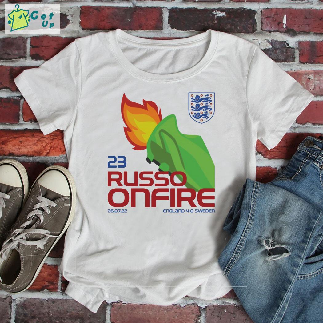 23 russo onfire england england 4-0 sweden 26-07-22 shirt