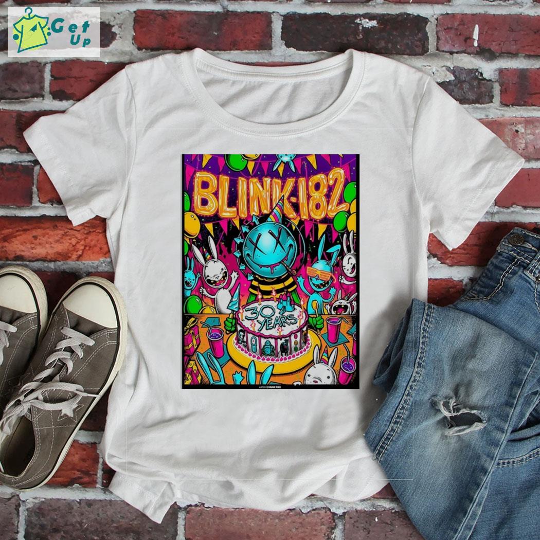 Blink 182 30 years anniversary poster shirt