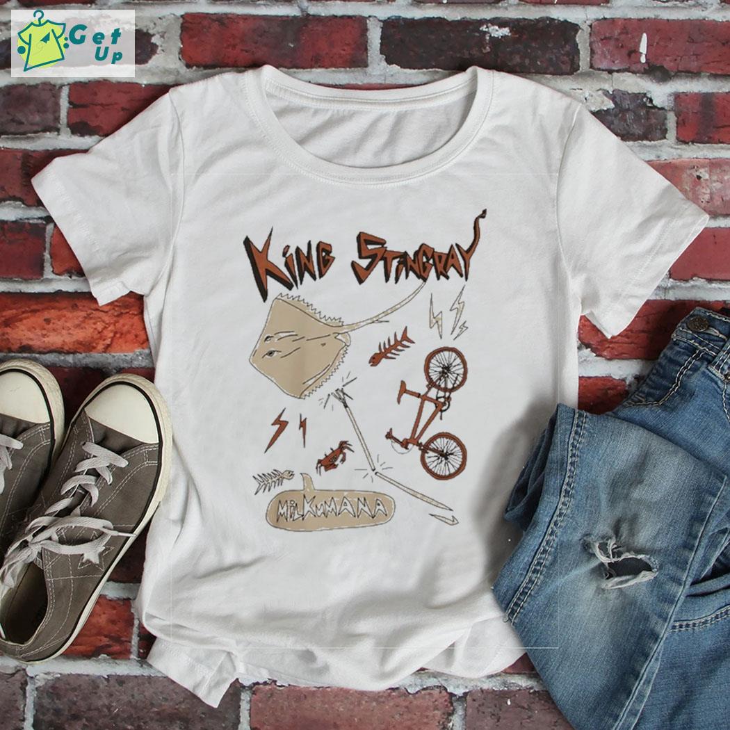 King stingray bicycle lightning mikumana crab and fish bone t-shirt