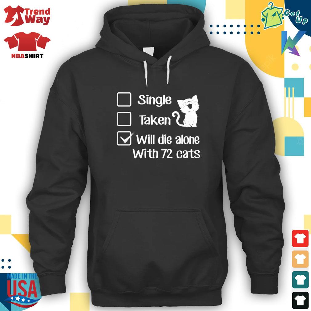 dying alone cat sweatshirt