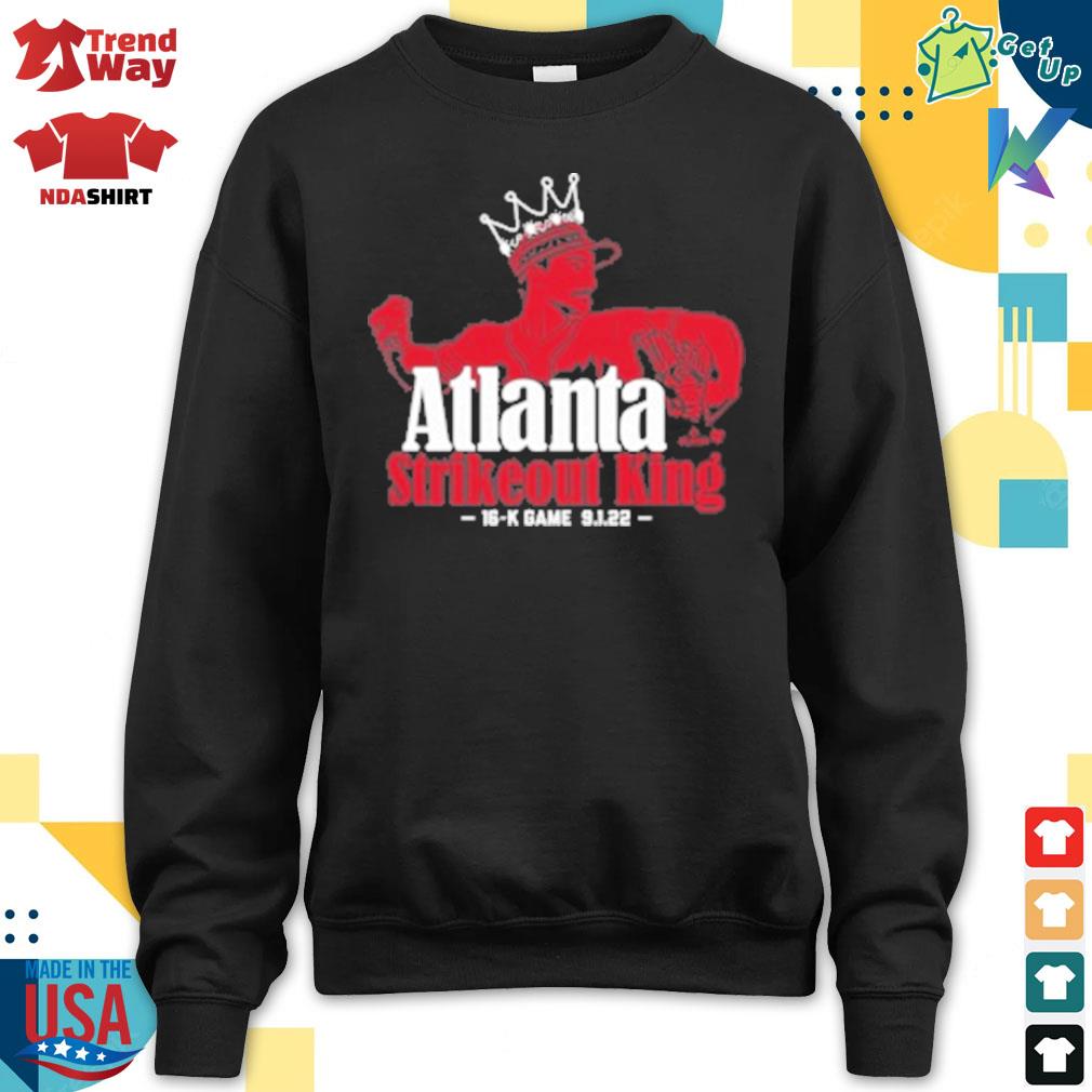 Spencer Strider 16 K's T-Shirt - Atlanta Braves - Brixtee Apparel