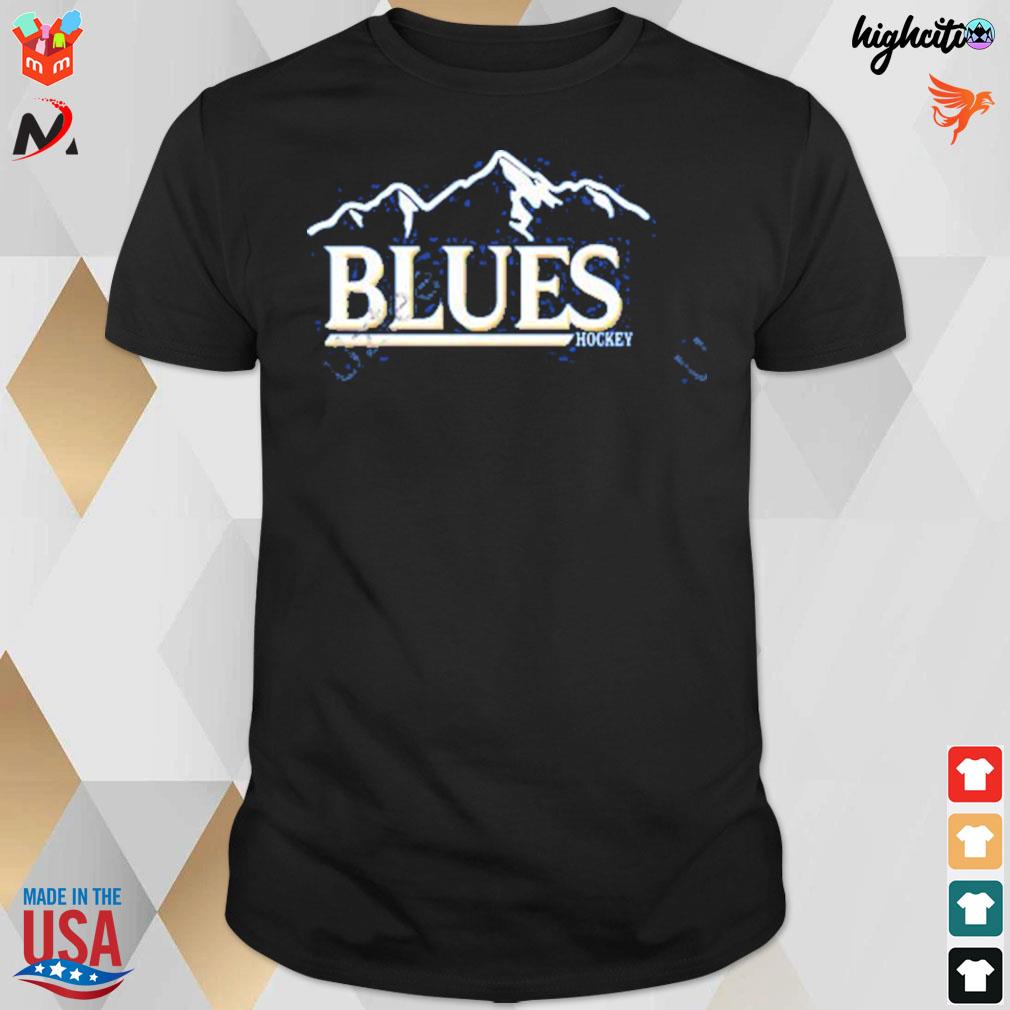 Blues hockey mountain t-shirt