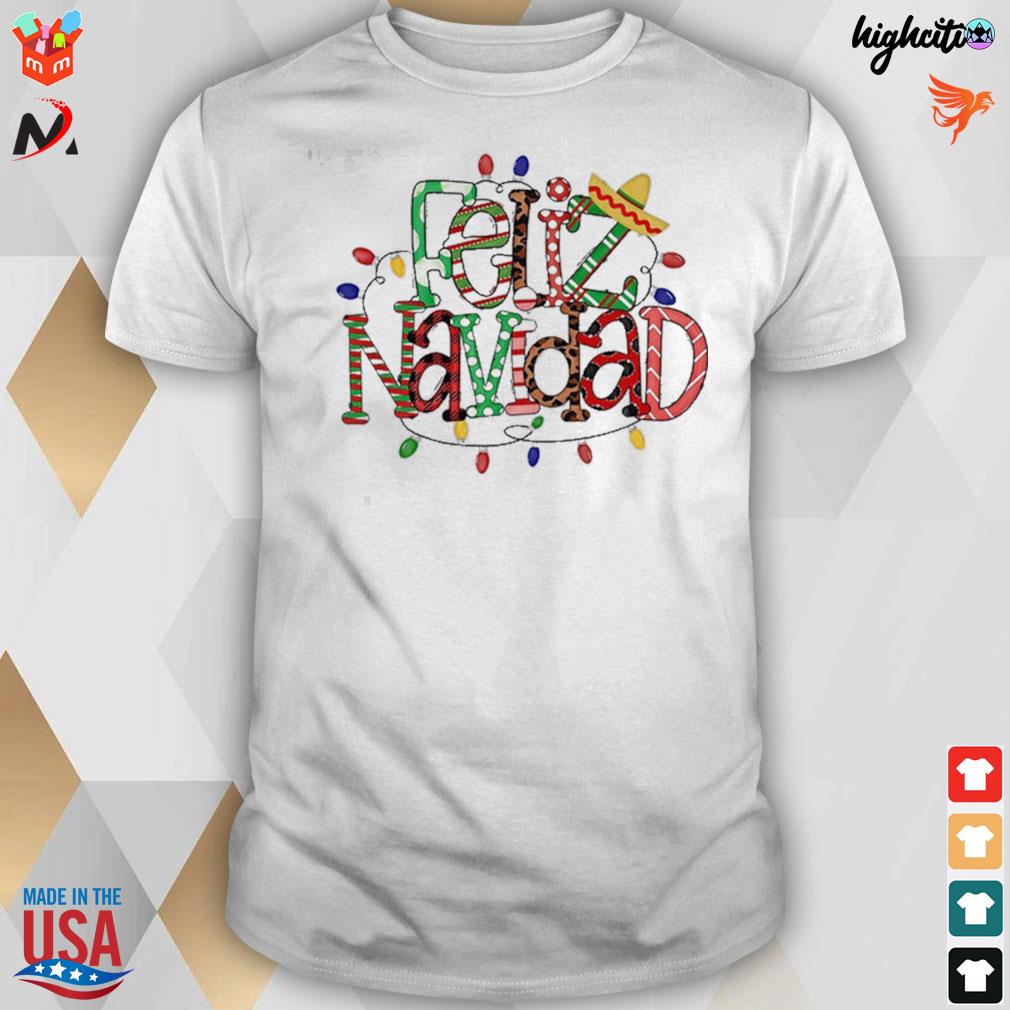 Feliz navidad spanish merry Christmas t-shirt