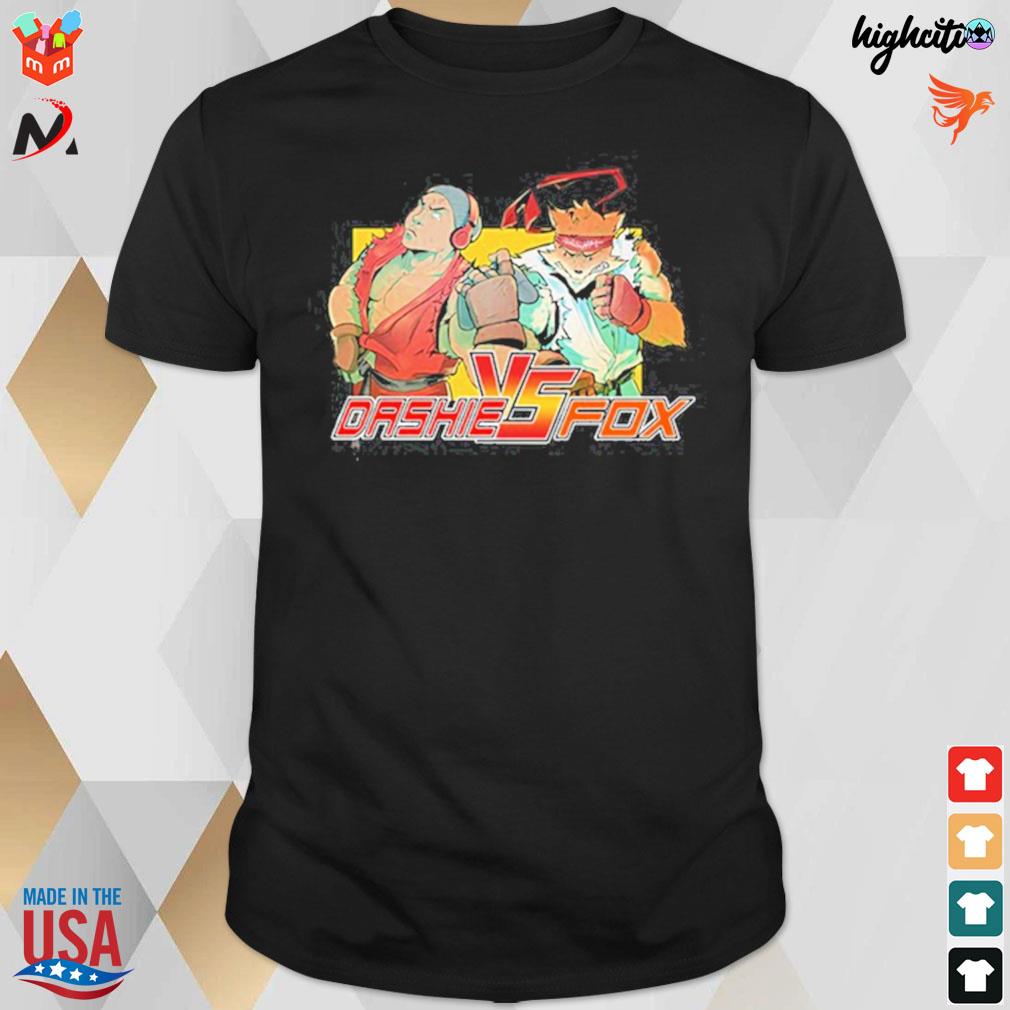 Fighter dashiexp vs fox t-shirt