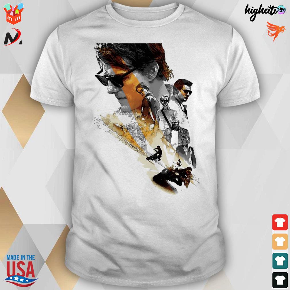 Mission action movie impossible poster Tom Cruise t-shirt