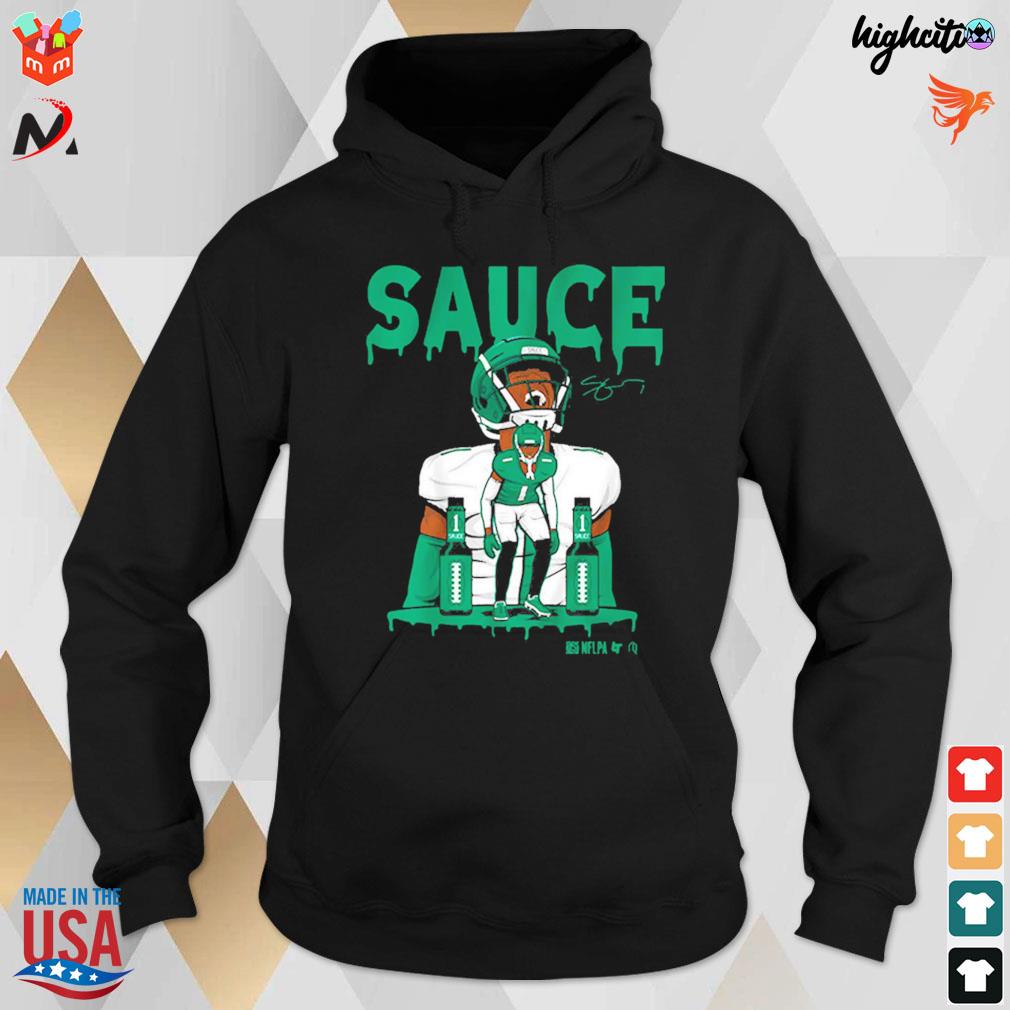 Sauce Gardner New York Jets football signature 2022 T-shirt, hoodie,  sweater, long sleeve and tank top