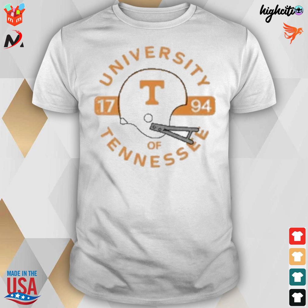 Tennessee volunteers throwback helmet triblend of Tennessee 1794 t-shirt