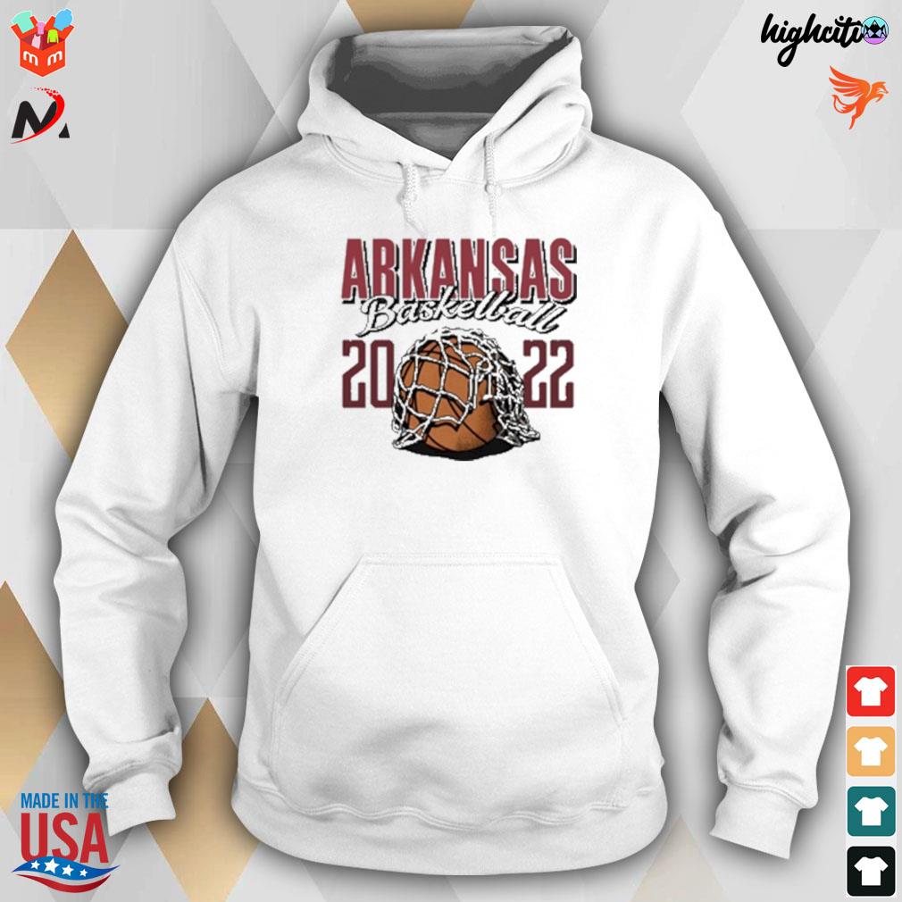 2022 ArKansas basketball hogs nothing but net t-s hoodie