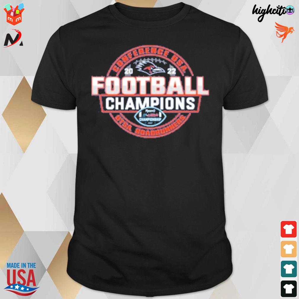 2022 cusa Football conference champions locker room utsa roadrunners t-shirt