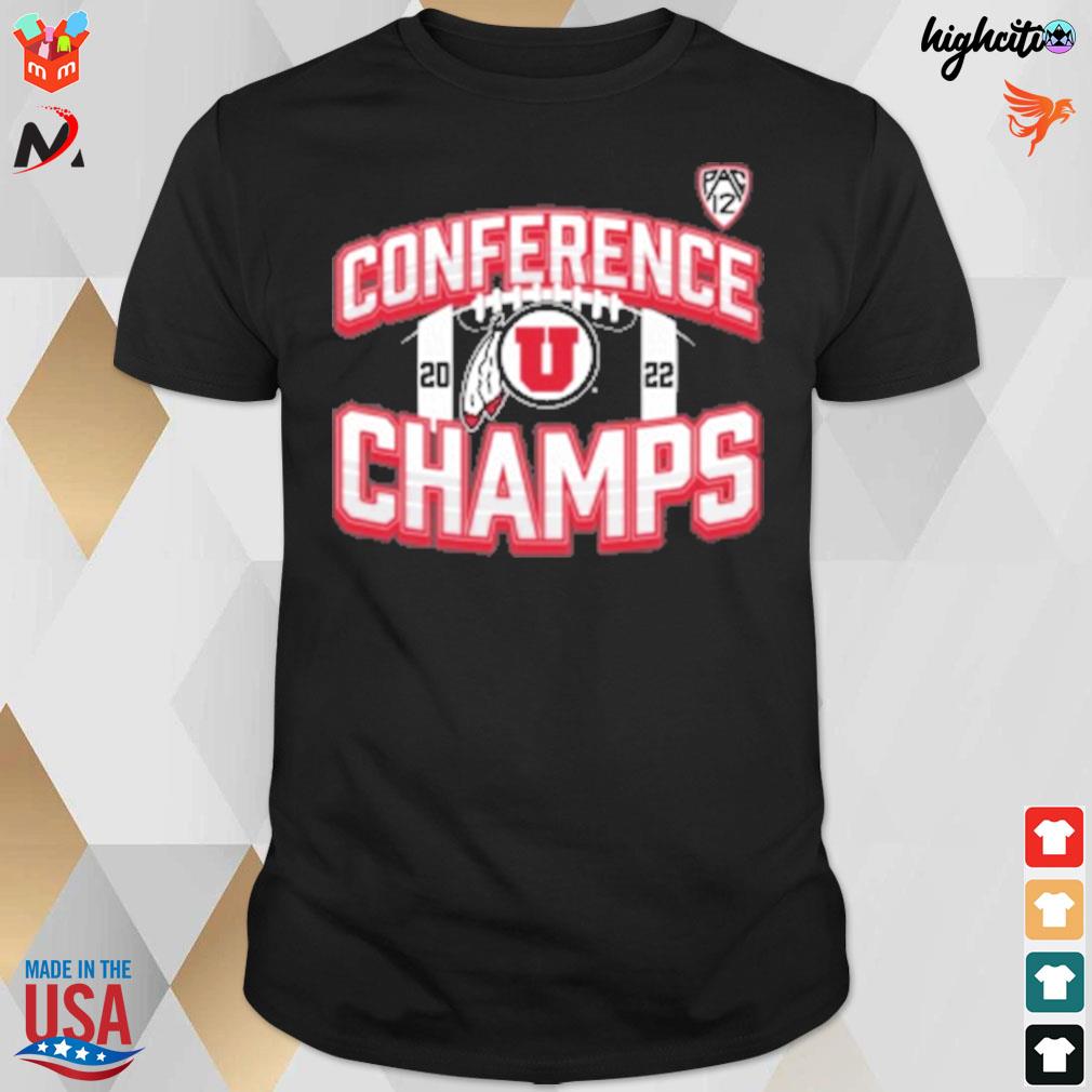 2022 pac-12 conference champions icon bold utah utes t-shirt