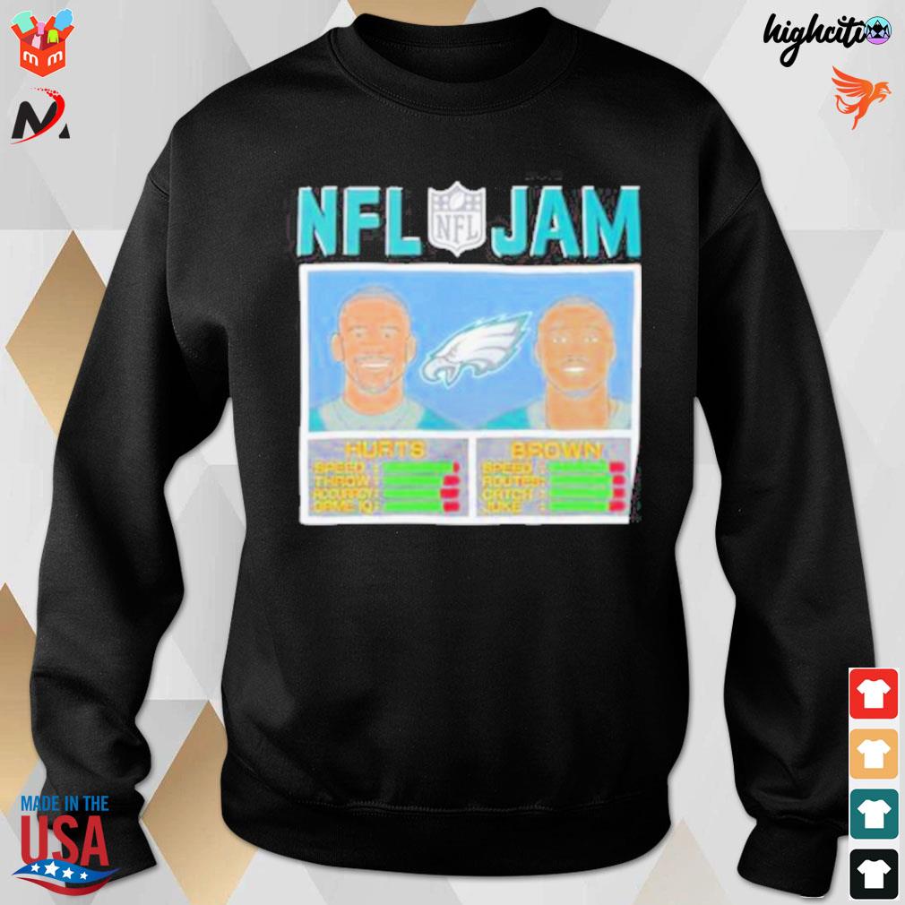 NFL Jam A.J. Brown and Jalen Hurts Philadelphia Eagles shirt, hoodie,  sweater, ladies v-neck and tank top