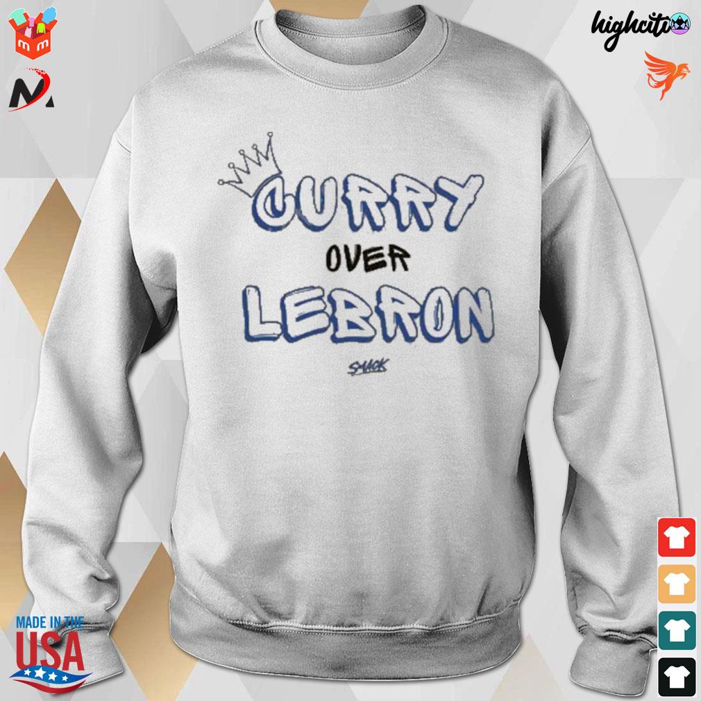 Curry over lebron golden state basketball smack t-s sweatshirt