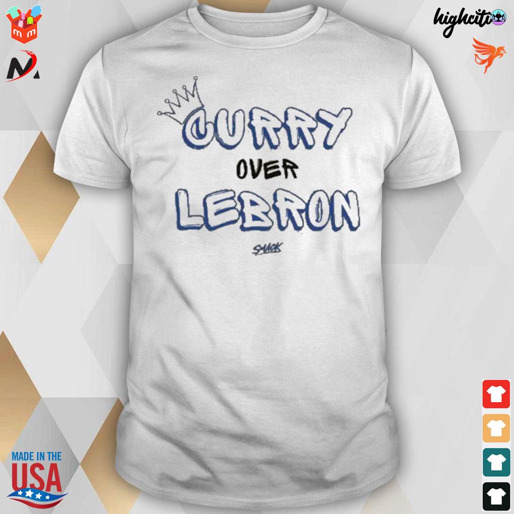 Curry over lebron golden state basketball smack t-shirt