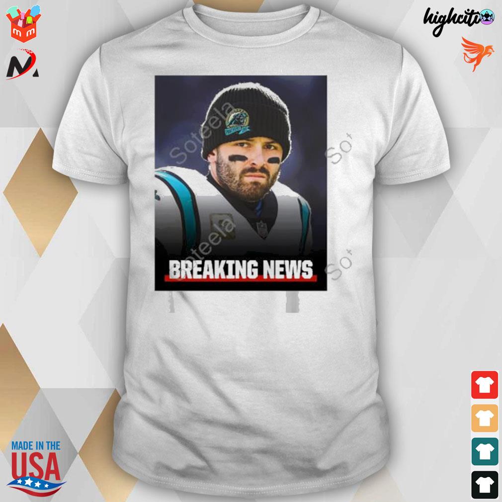 New Carolina Panthers 06 Baker Mayfield T-Shirt - Anynee