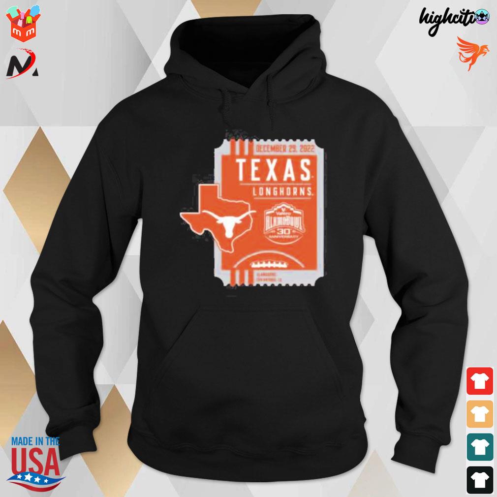 Texas longhorns 2022 valero alamo bowl bound t-s hoodie