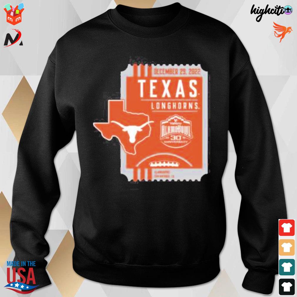 Texas longhorns 2022 valero alamo bowl bound t-s sweatshirt