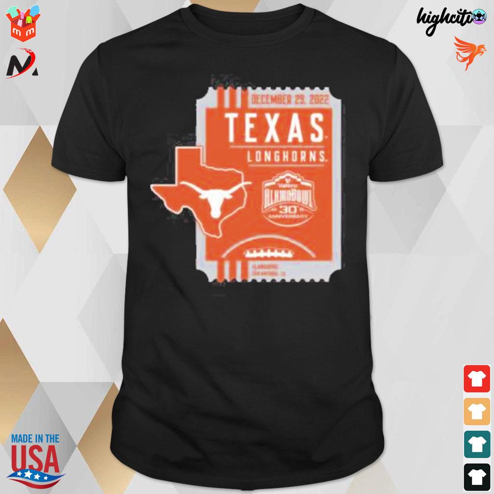 Texas longhorns 2022 valero alamo bowl bound t-shirt