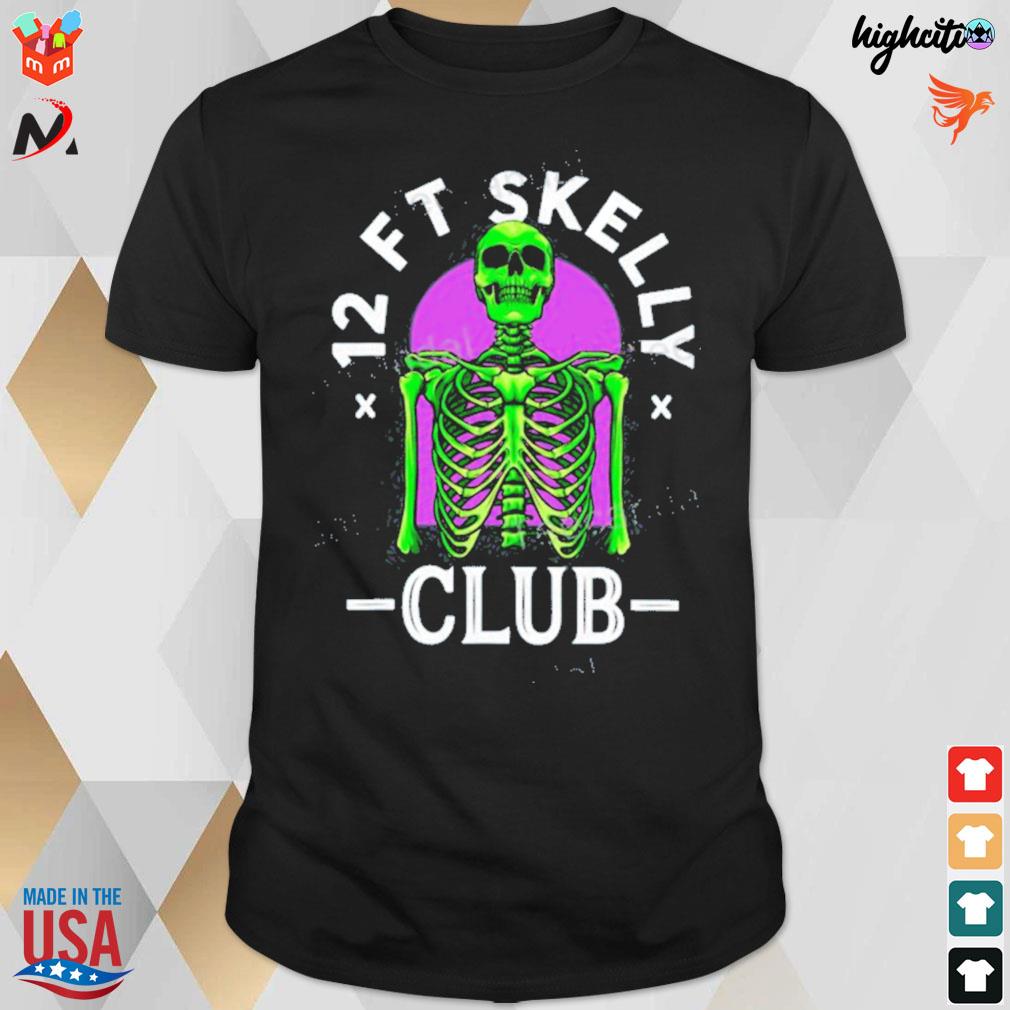 12ft skelly club skeleton t-shirt