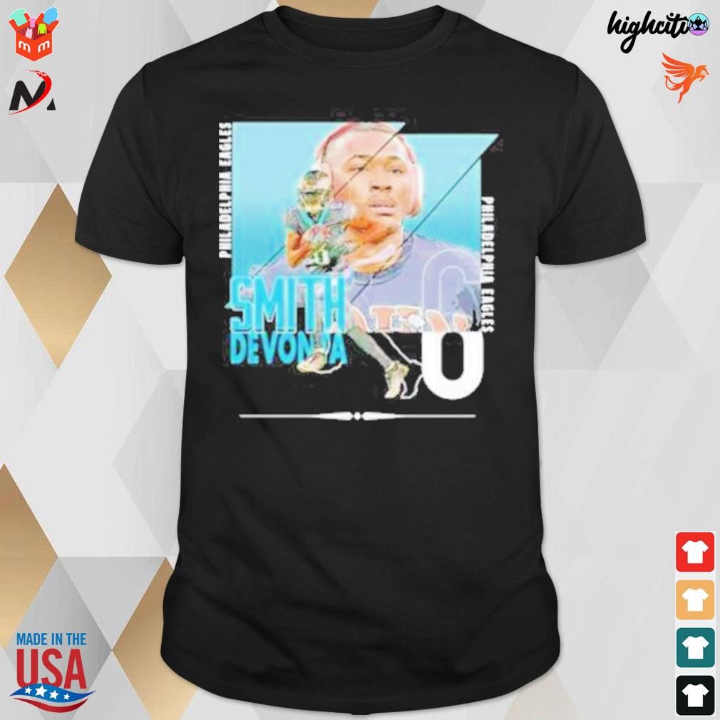 DeVonta Smith Philadelphia Eagles football poster design shirt