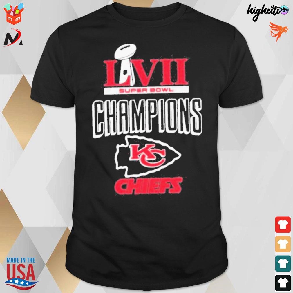 Preschool Nike Anthracite Kansas City Chiefs Super Bowl LVII Champions Locker Room Trophy Collection T-Shirt