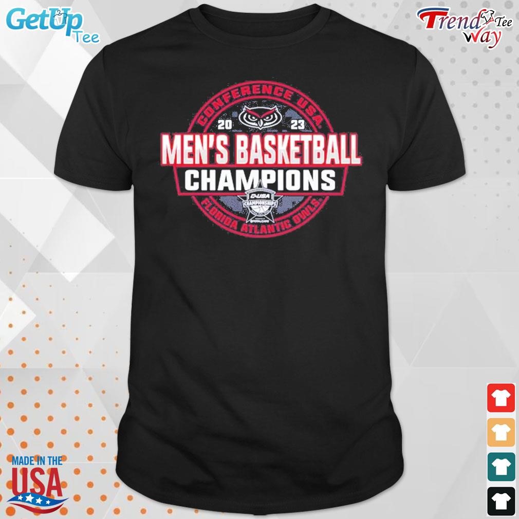 2023 c-usa men's basketball conference tournament champions locker room t-shirt