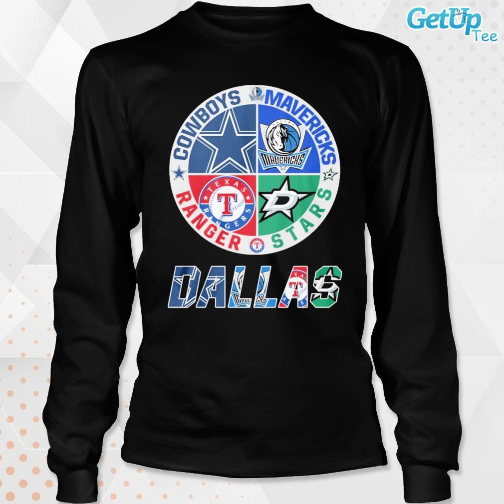 Dallas Stars Dallas Cowboys Texas Rangers Dallas Mavericks signature Dallas  City 2023 shirt, hoodie, sweater, long sleeve and tank top