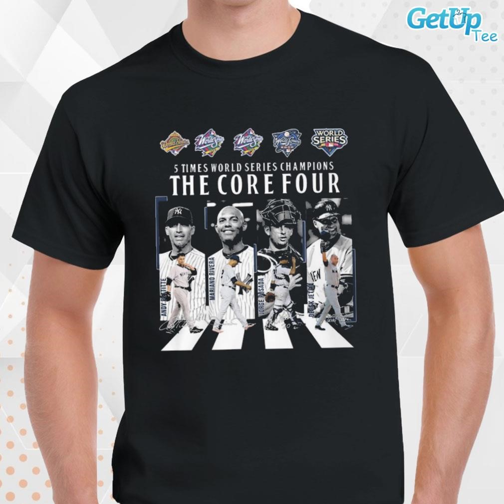 The Core Four New York Yankees Mariano Rivera Jorge Posada Andy Pettitte  and Derek Jeter shirt, hoodie, sweater, long sleeve and tank top