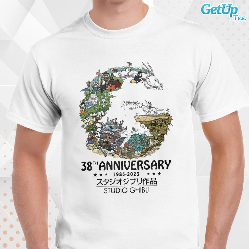 Limited 38th Anniversary 1985 – 2023 Studio Ghibli art design T-shirt