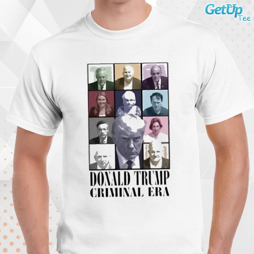 Limited Donald Trump Criminal Era Mugshot photo design T-shirt