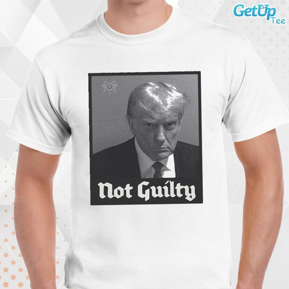Limited Donald Trump Mugshot Not Guilty photo design T-shirt