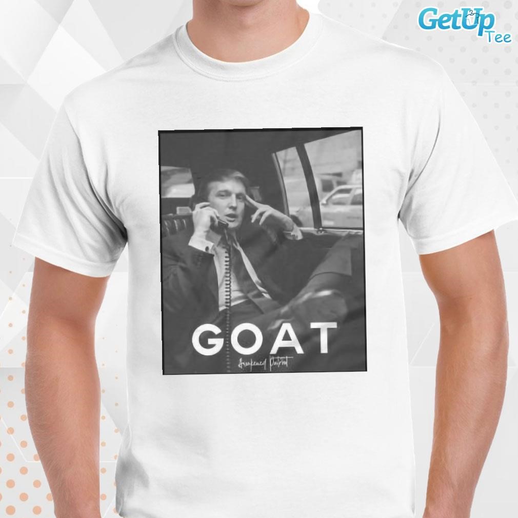Limited Donald Trump Never Surrender Goat signature T-shirt