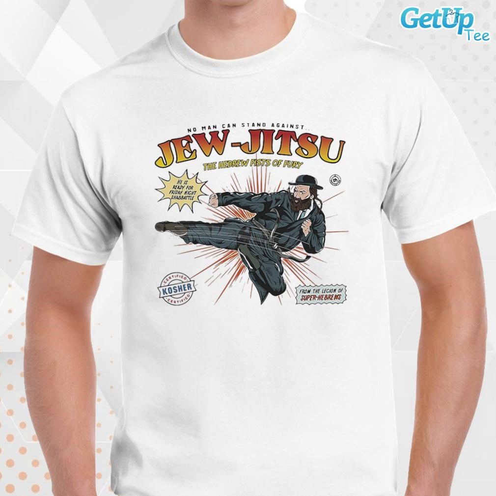 Limited Jew-Jitsu The hebrew fists of fury art design T-shirt