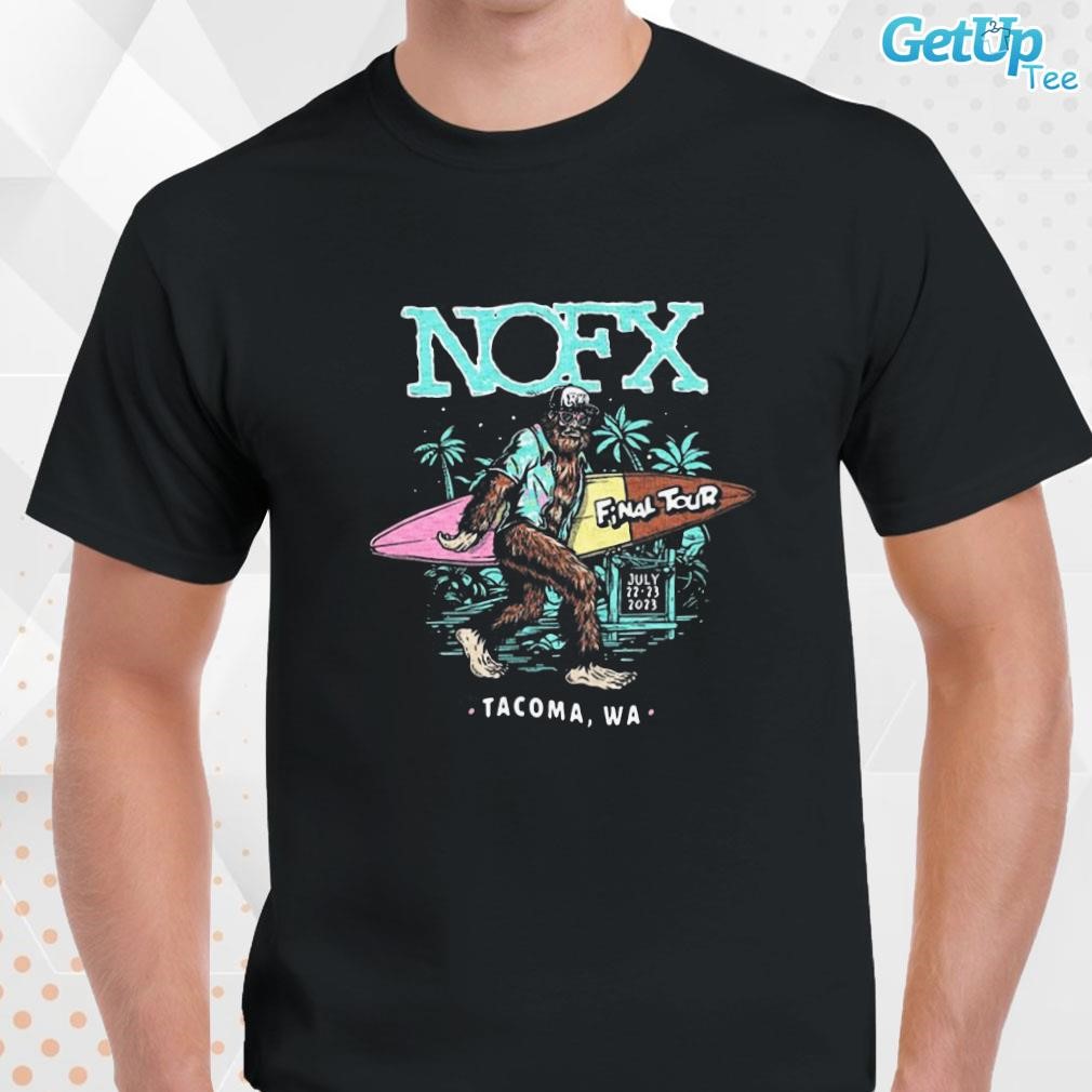 Limited NOFX Tacoma, WA Punk In Drublic Festival July 23, 24 2023 art design T-shirt