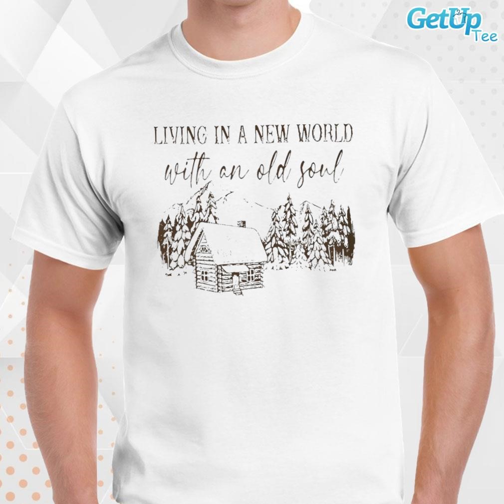 Limited Oliver Anthony Living in a New World with an Old Soul art design T-shirt