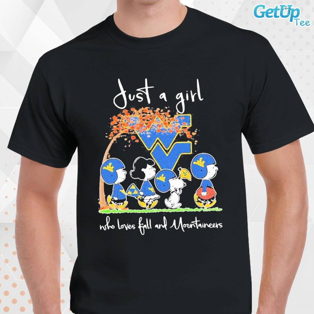 Limited Snoopy And Friends Just A Girl Who Loves Ball And Mountaineers art design T-shirt