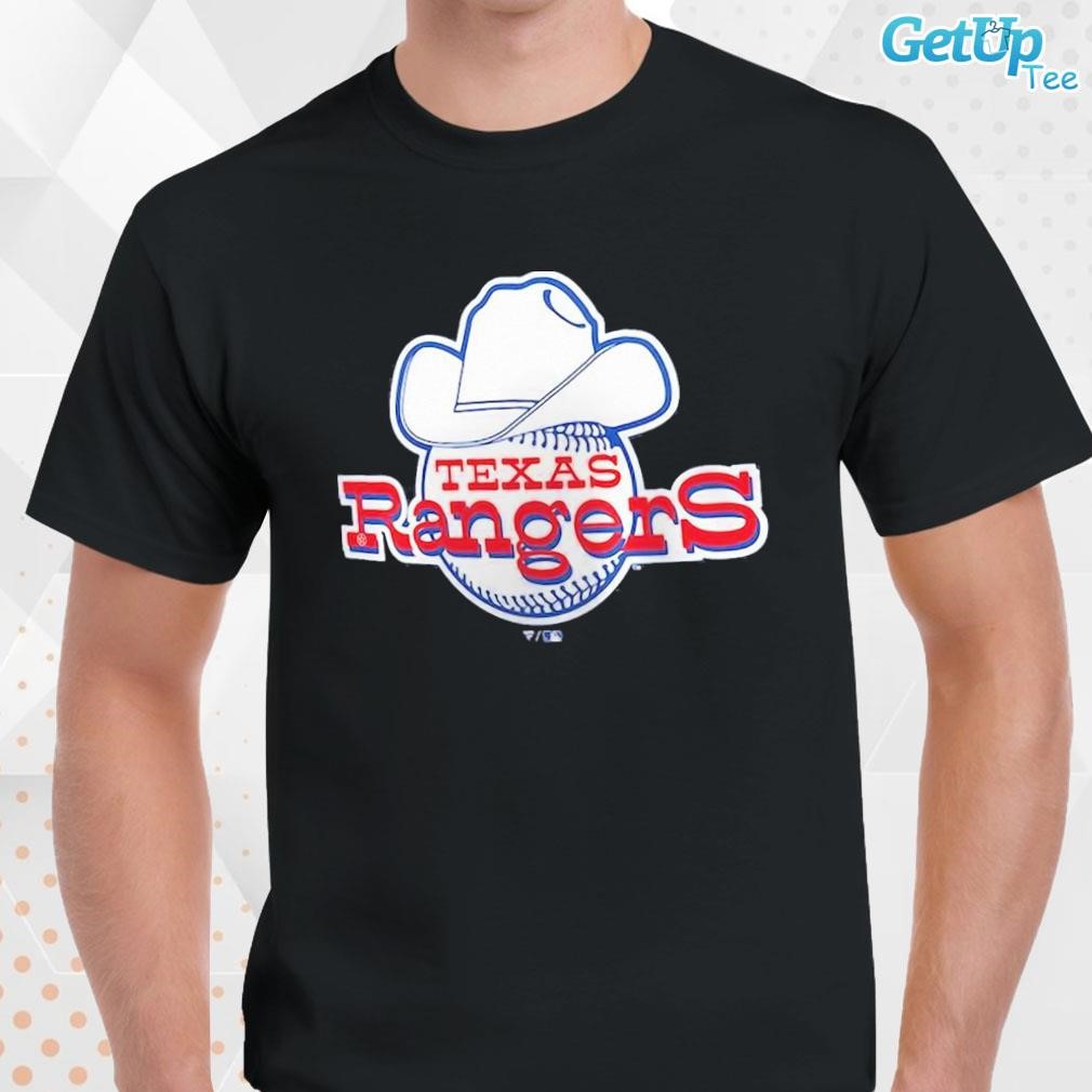 Limited Texas Rangers Fanatics Branded Cooperstown logo design T-shirt