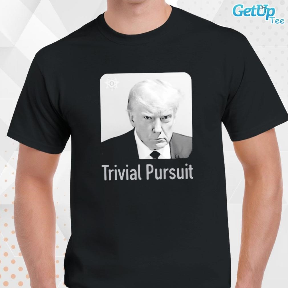 Limited Trump Mugshot Trivial Pursuit photo design T-shirt
