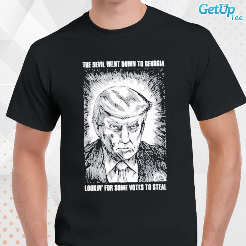 Limited Trump The Devil Went Down To Georgia Lookin For Some Votes To Steal art design T-shirt