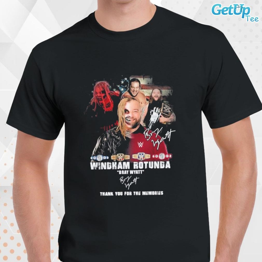Limited Windham Totunda Rest In Peace Bray Wyatt american flag vintage retro T-shirt