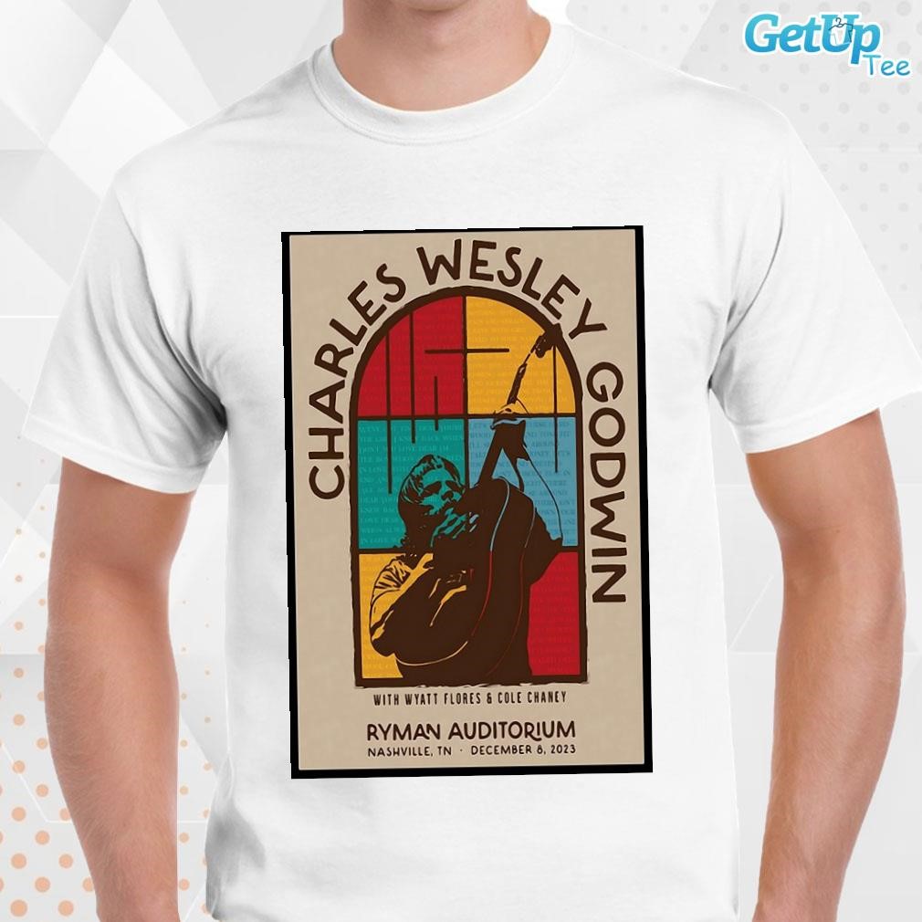 Limited Charles Wesley Godwin Ryman Auditorium December 8, 2023 Concert art poster design T-shirt