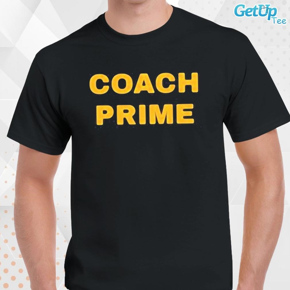 Limited Coach Prime Colorado Football Buffaloes text design T-shirt