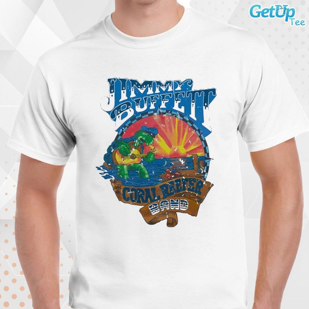 Limited Jimmy Buffett And The Coral Reefer Band art design T-shirt