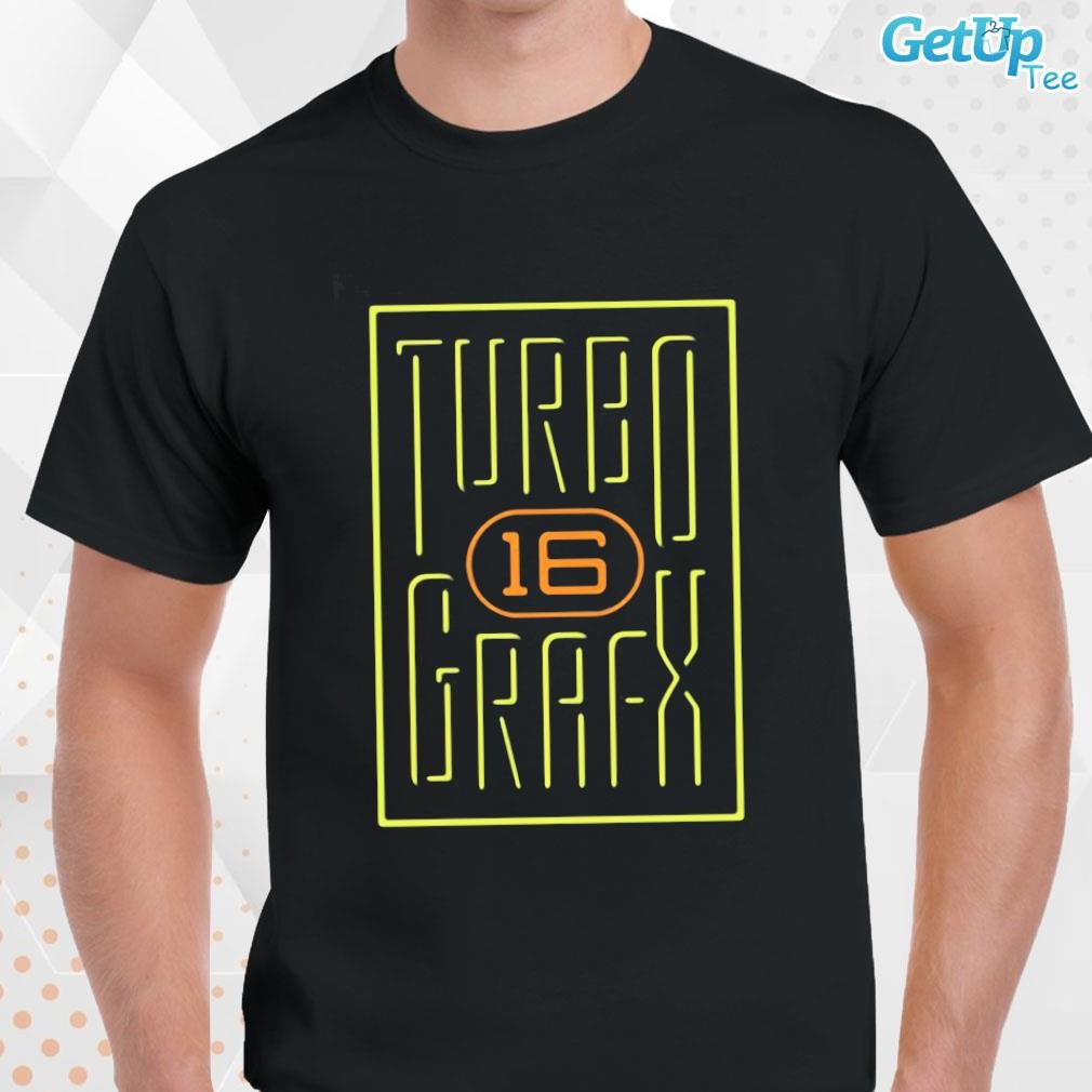 Limited Turbografx 16 logo design T-shirt