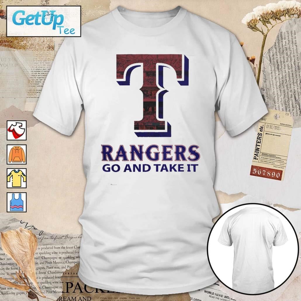 Logo Texas rangers go and take it shirt - MobiApparel